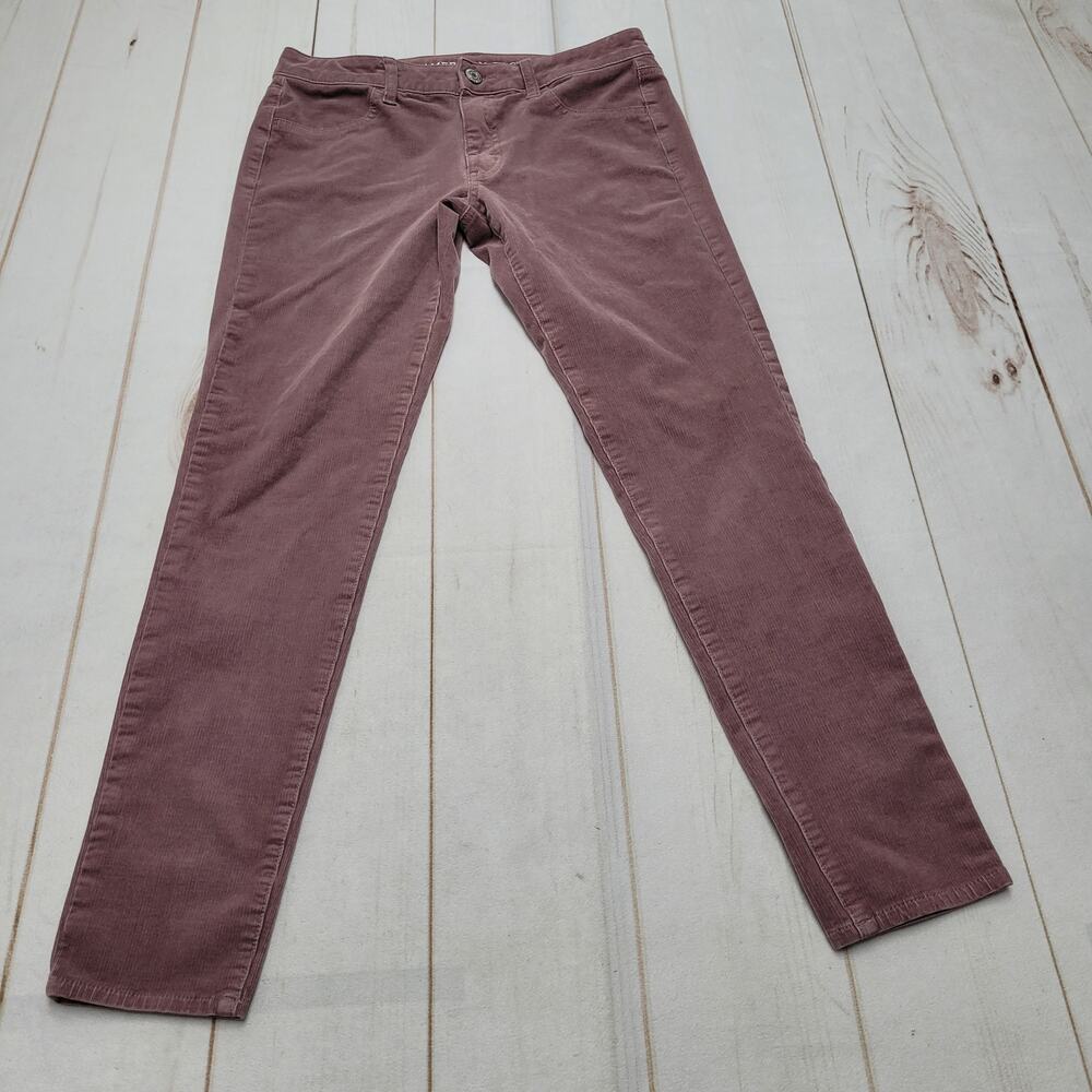 American Eagle corduroy jegging skinny pants mauve retro twee 8